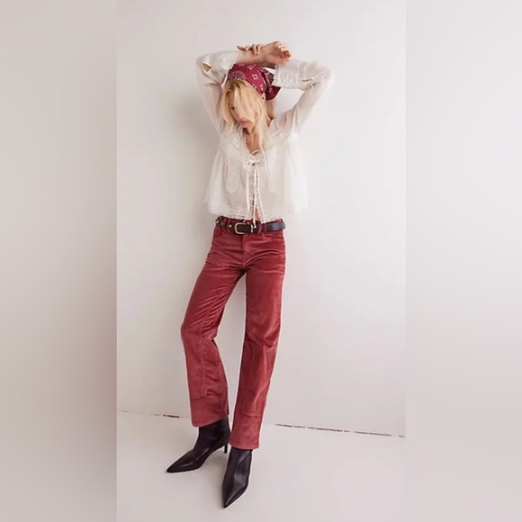 *NWT* We The Free Risk Taker High Rise Straight Leg Cord Jeans - Picture 2 of 9